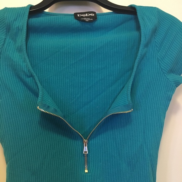 Bebe Turquoise Top - Picture 3 of 12